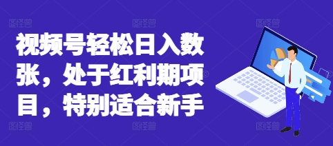 视频号轻松日入数张，处于红利期项目，特别适合新手-极客副业站